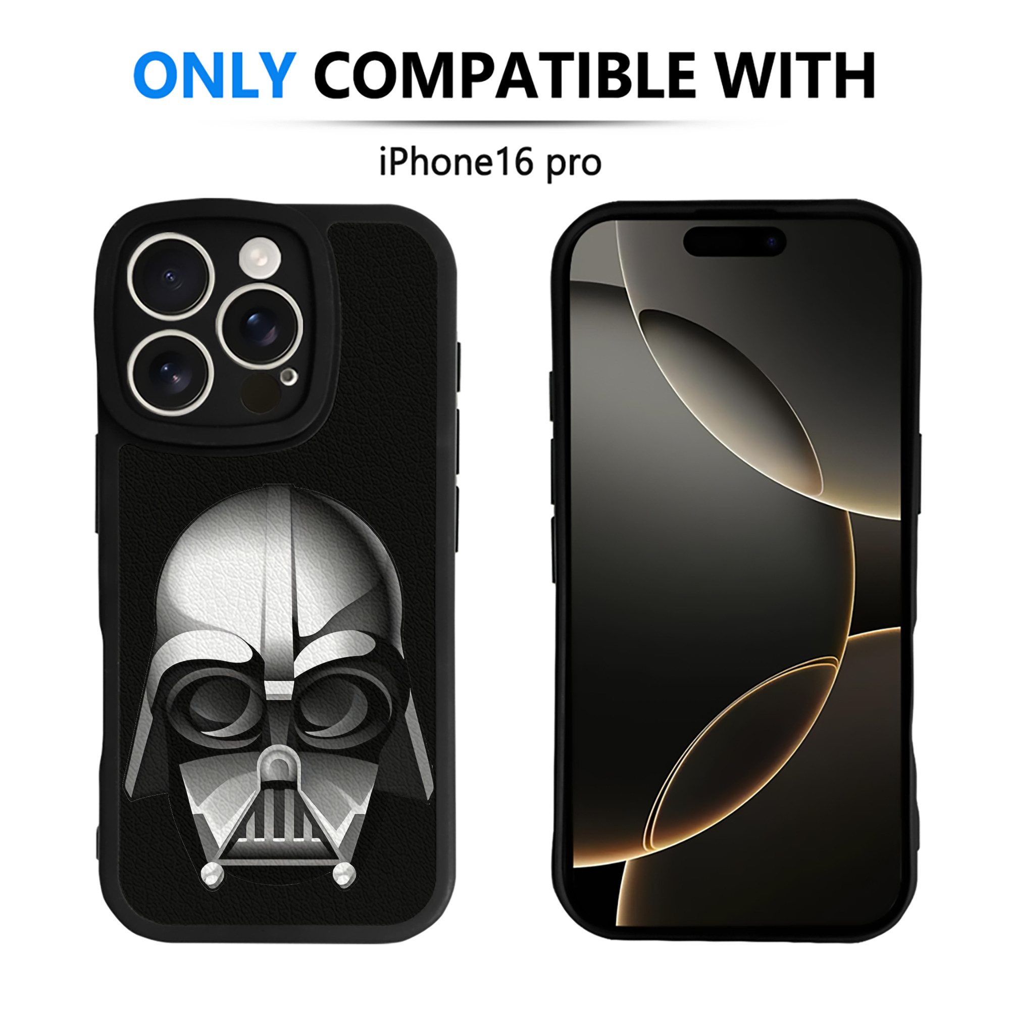 （画像用） スター・ウォーズ Star Wars 【iPhone 16シリーズ対応】シリコンスマホケース（レザー調） 材質：シリコン